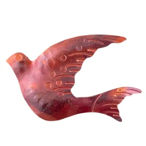 Copper Dove in Flight Pendant