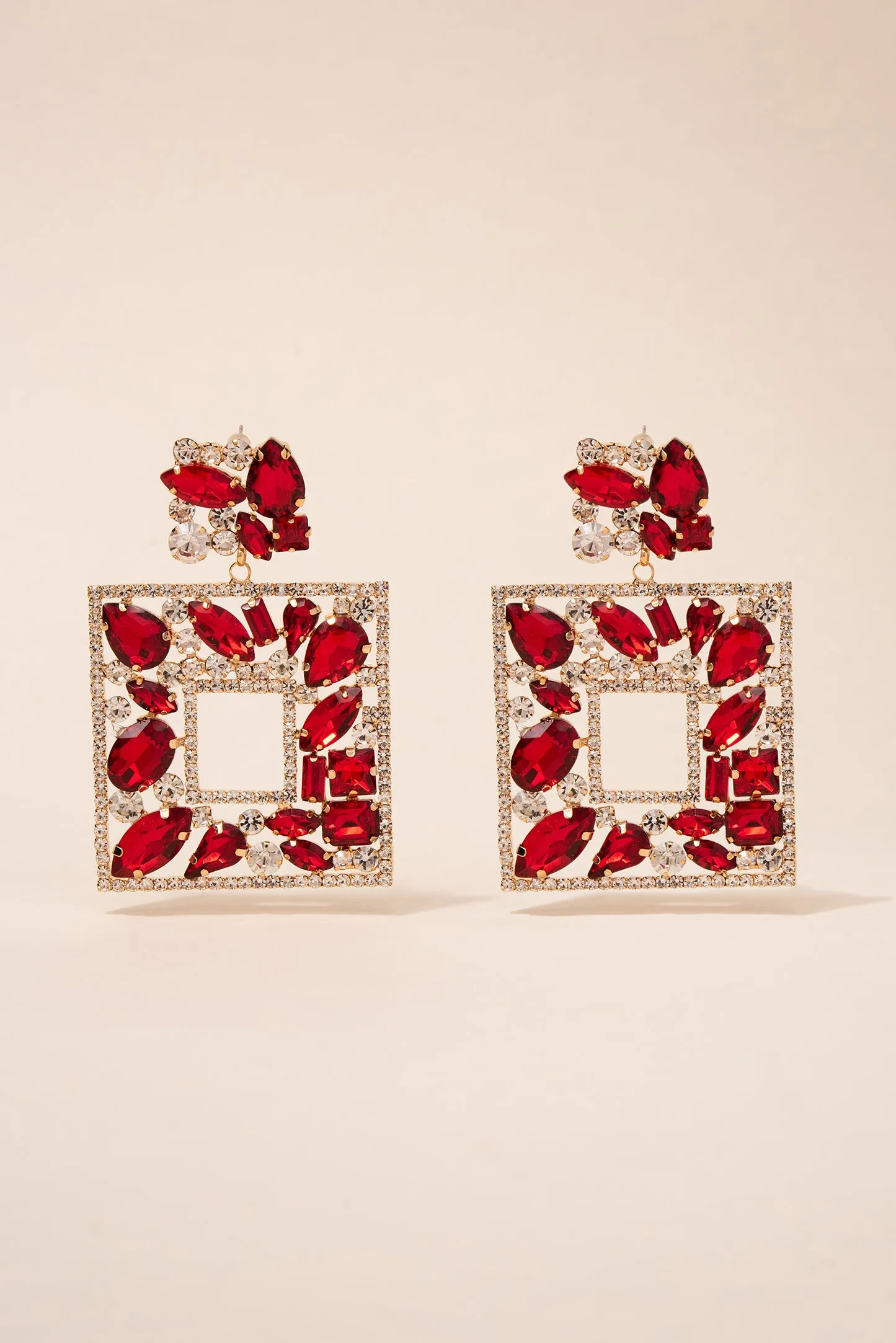 Cora Glass Statement Post Earrings