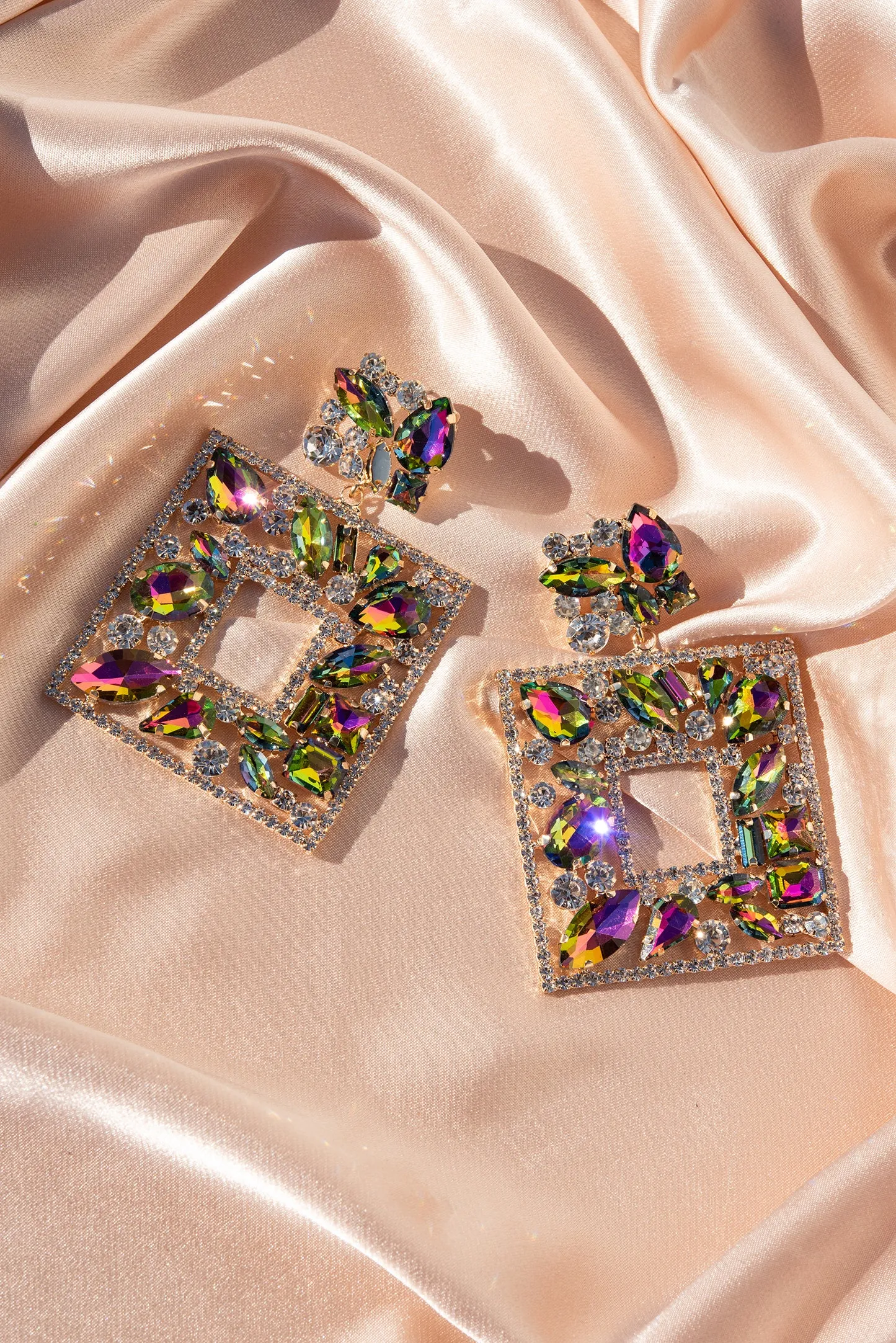 Cora Glass Statement Post Earrings