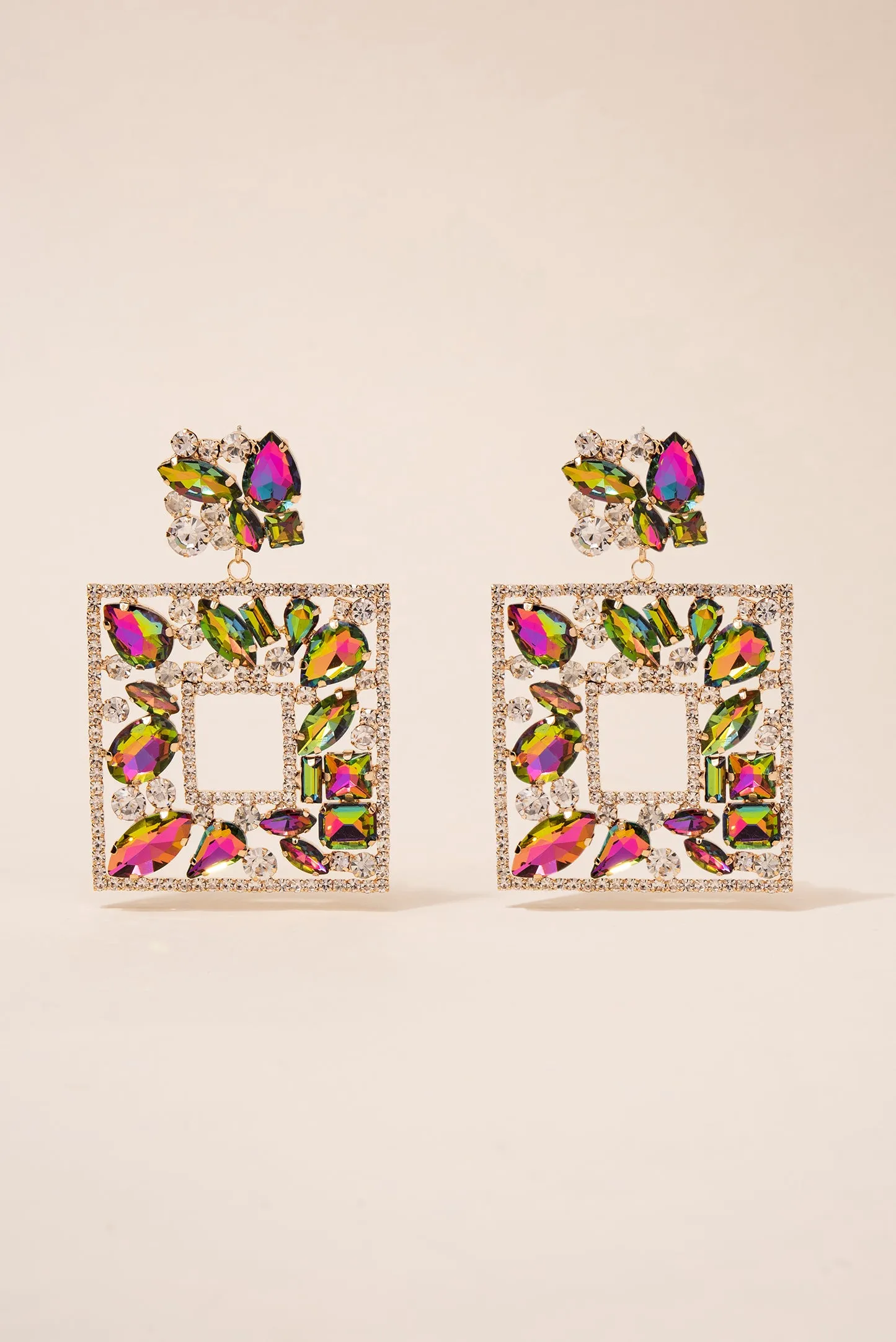 Cora Glass Statement Post Earrings