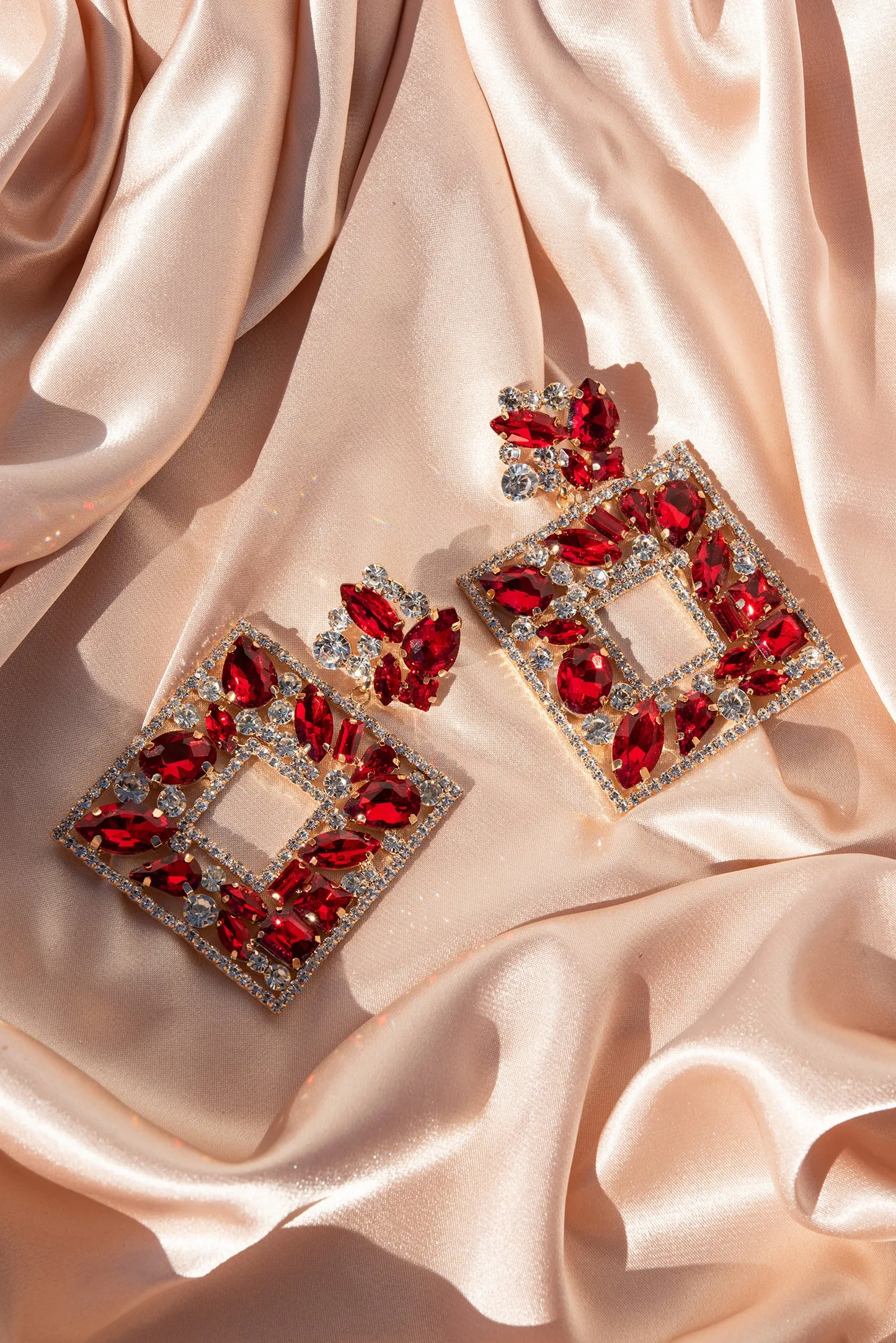 Cora Glass Statement Post Earrings