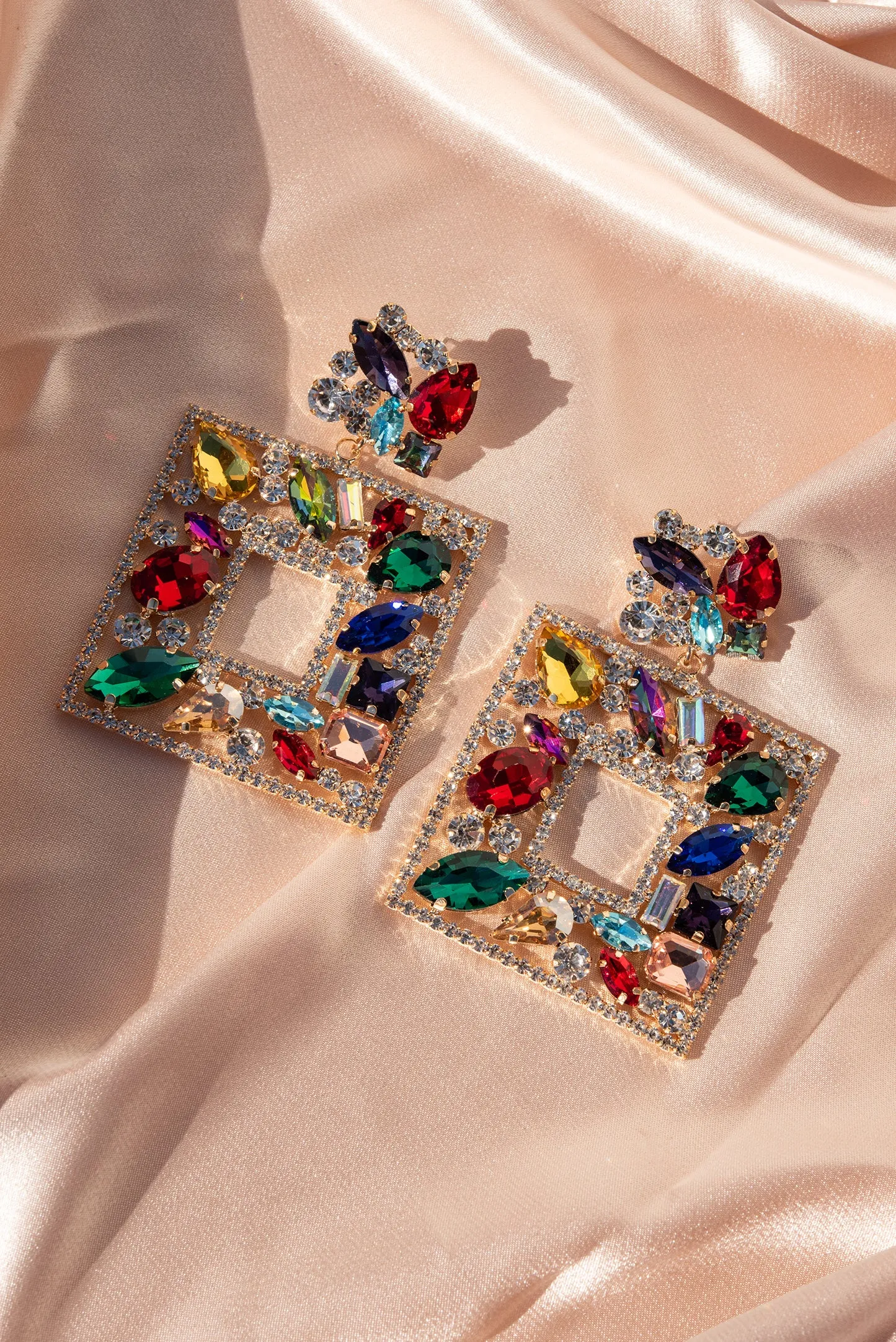 Cora Glass Statement Post Earrings