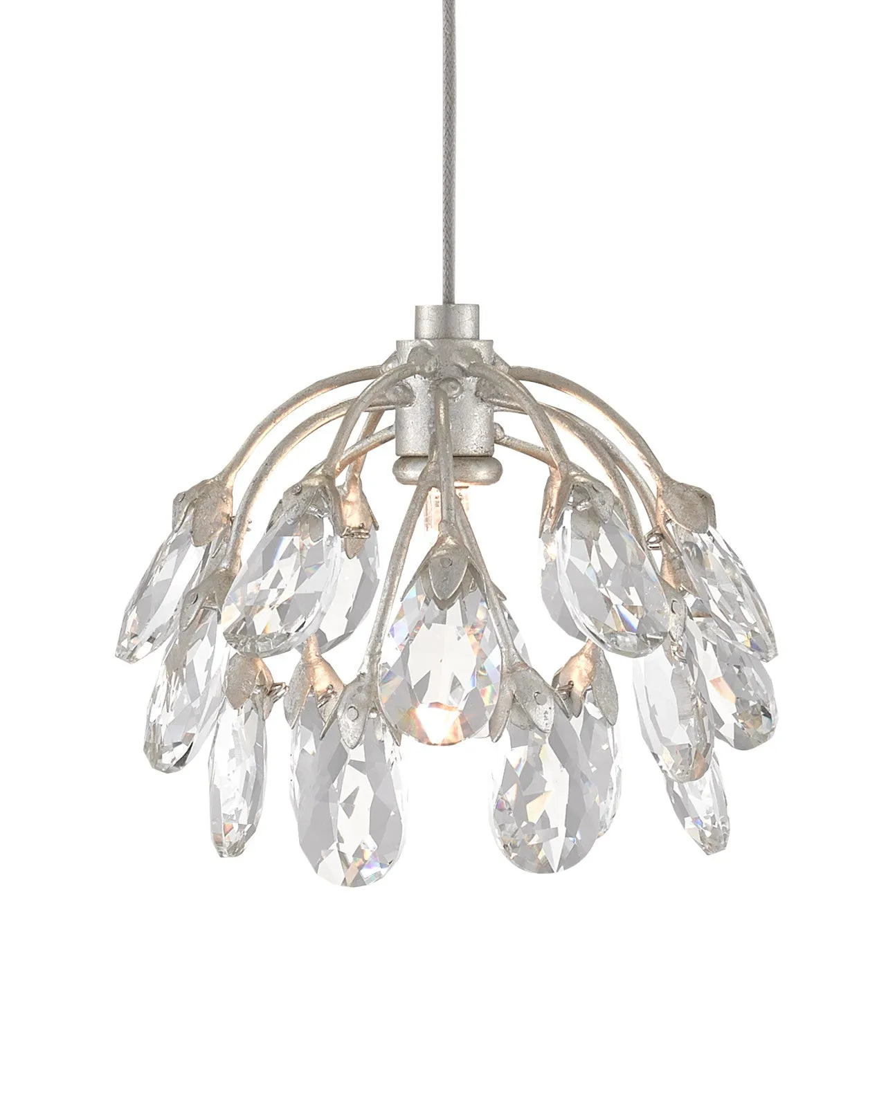 Crystal Bud 15-Light Linear Multi-Drop Pendant