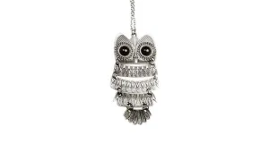 Crystals Owl Maxi Long Chokers Pendants Necklaces