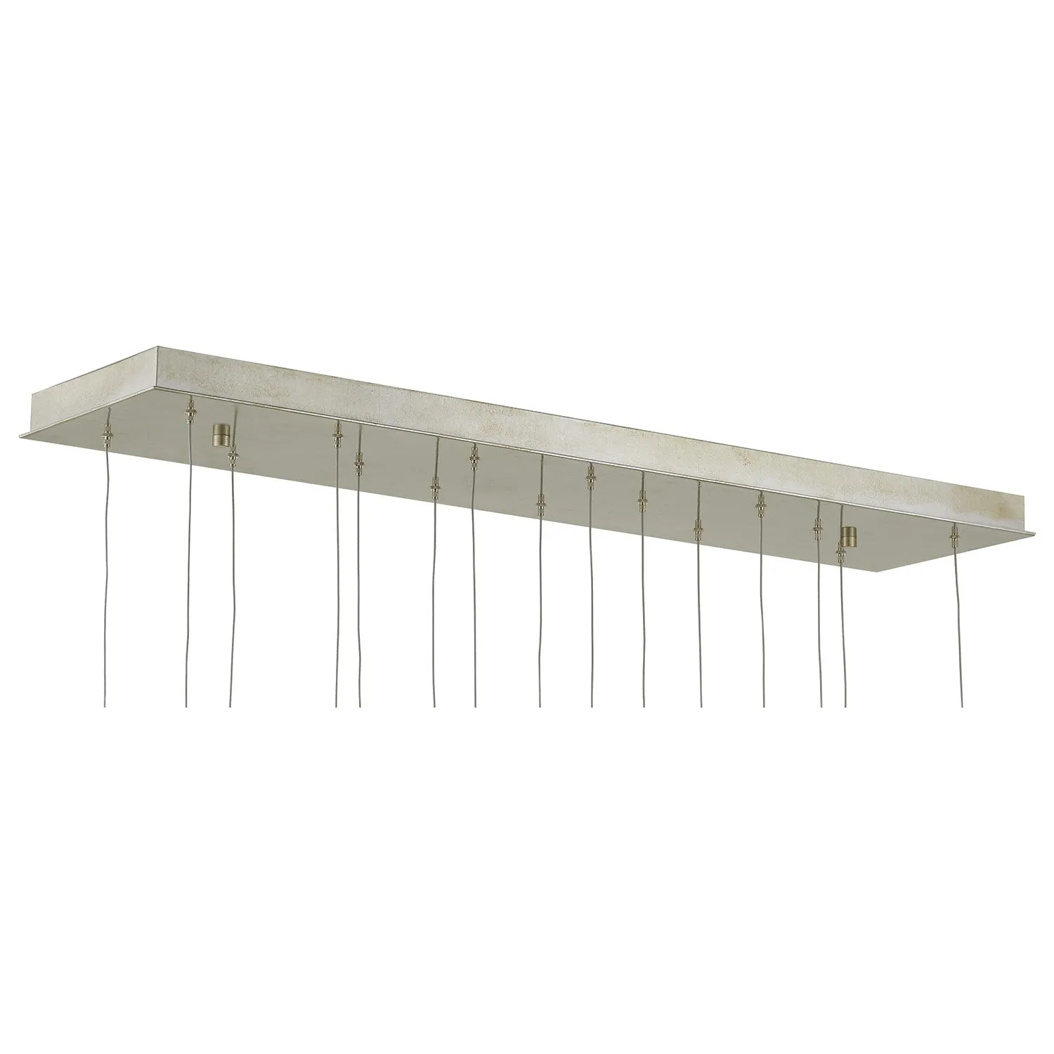 Currey & Co Crystal Bud Rectangular 15-Light Multi-Drop Pendant