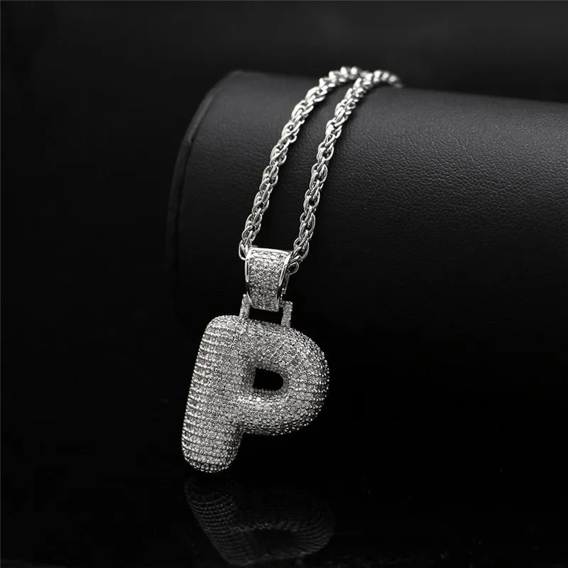 Custom Bubble Name Pendant