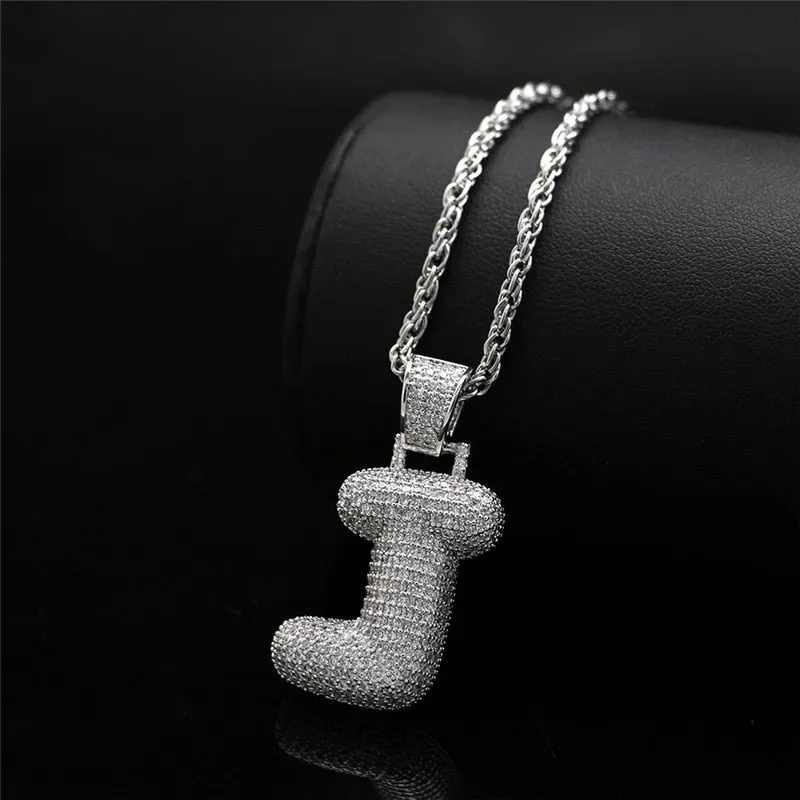 Custom Bubble Name Pendant