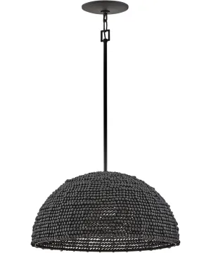 Dalia 1-Light Large Pendant in Black
