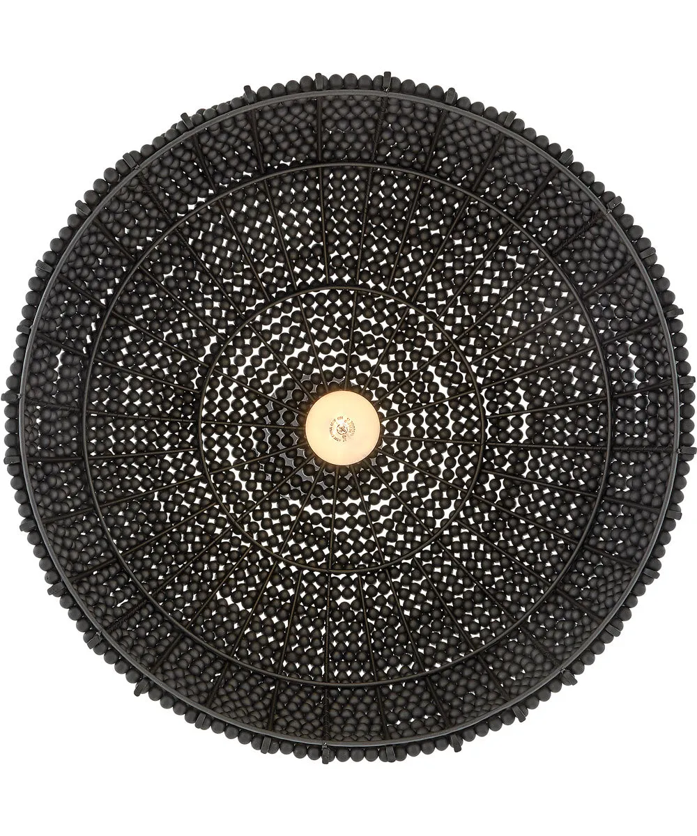 Dalia 1-Light Large Pendant in Black