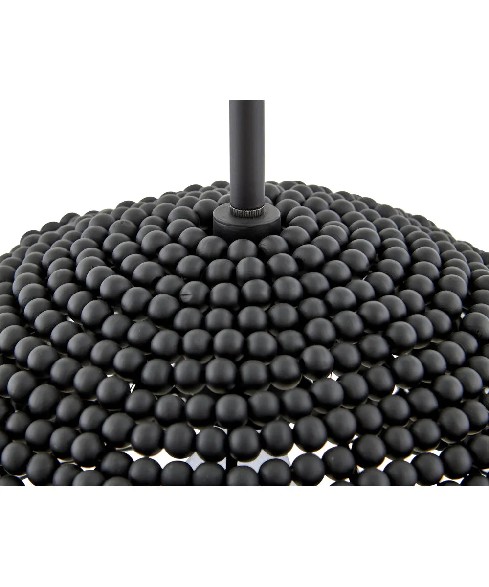 Dalia 1-Light Large Pendant in Black