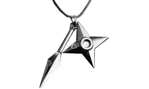 Dart Weapon Konoha Logo Uzumaki Naruto Pendant