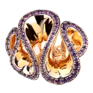 De Grisogono Zigana Amethyst Rose Gold Ring