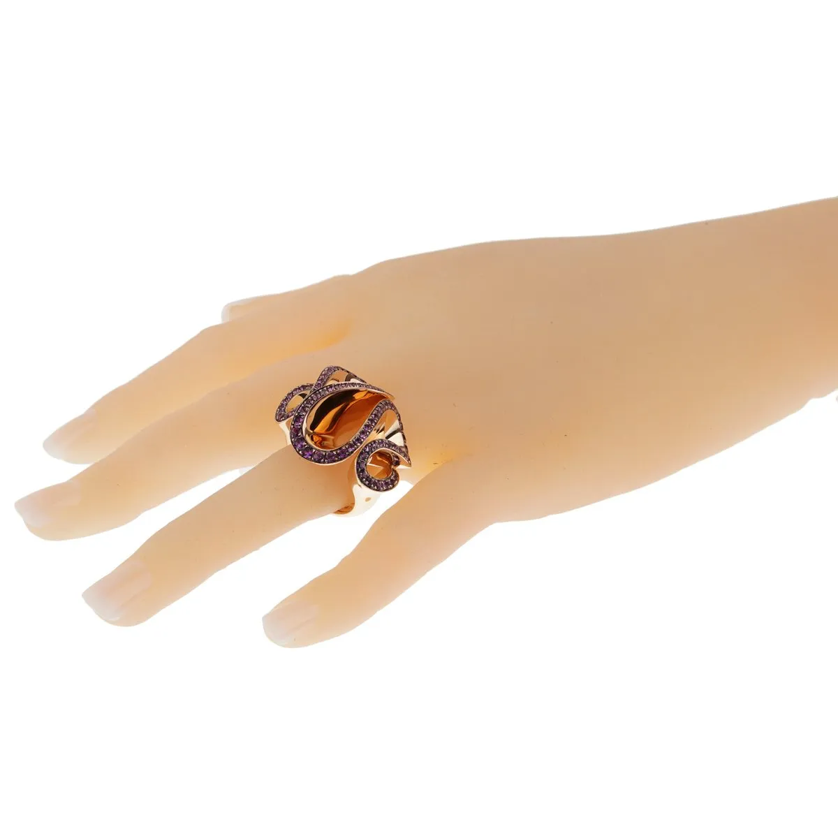 De Grisogono Zigana Amethyst Rose Gold Ring