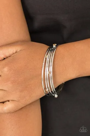 Delicate Decadence - Brown Bracelet-Paparazzi