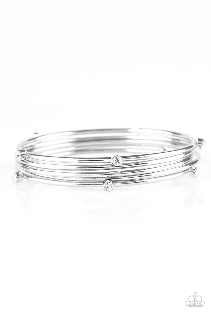 Delicate Decadent - White Bracelet