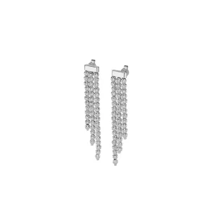 Desmos Crystal Drop 3 Row Earrings