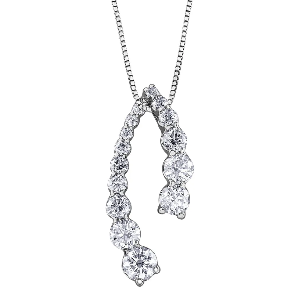 Diamond Wishbone Pendant