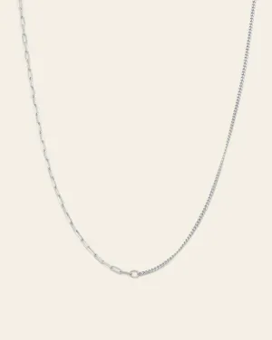 Dual Chain 01 - Sterling Silver 16"   2" Extension