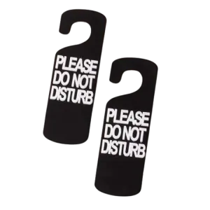 Earrings - Oversized please do not disturb sign studs