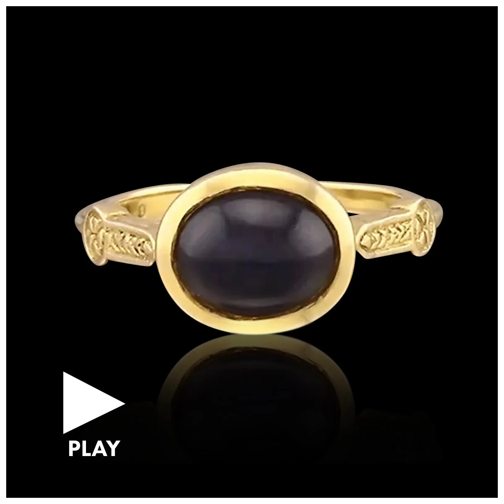 Egyptian Contemporary Sapphire Ring