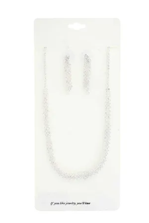 Elegant Rhinestone Loop Necklace