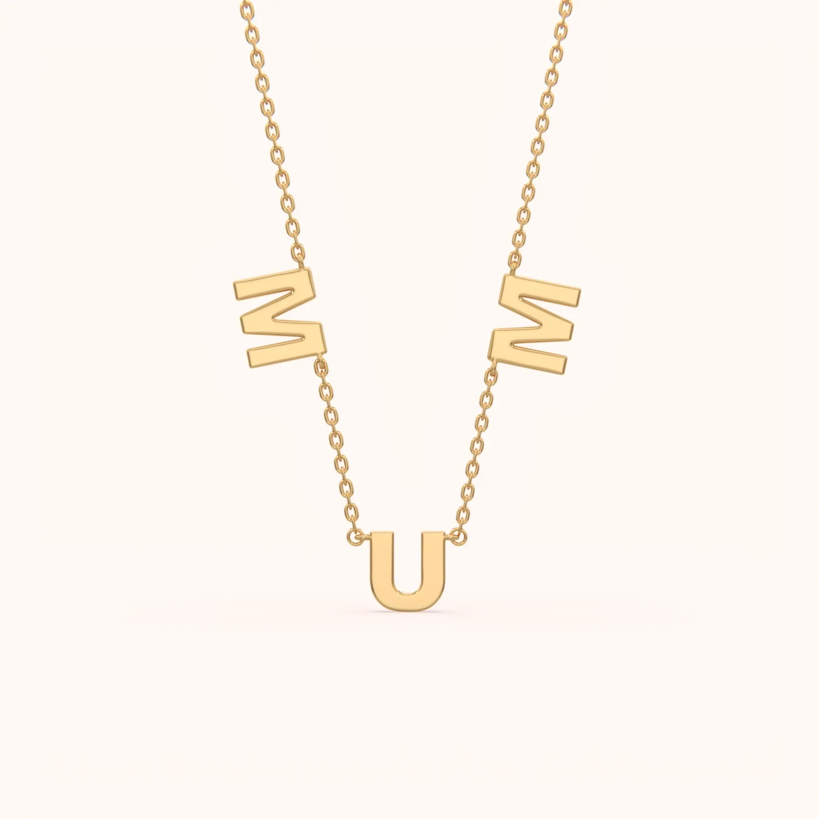 Elegant Silver Mom Necklace