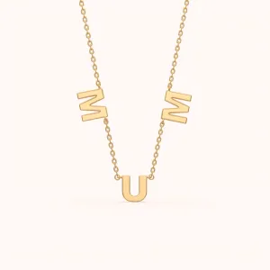 Elegant Silver Mom Necklace