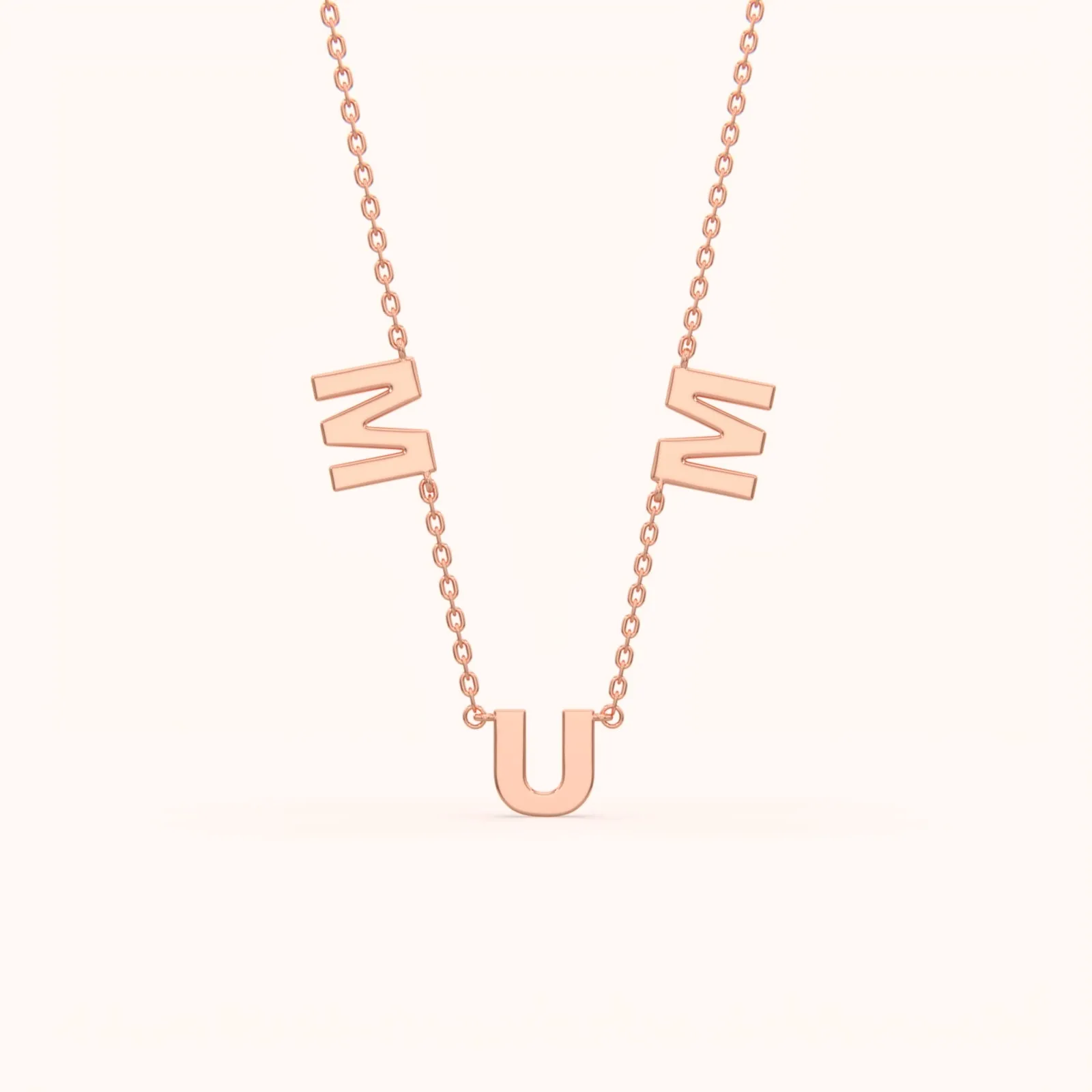 Elegant Silver Mom Necklace