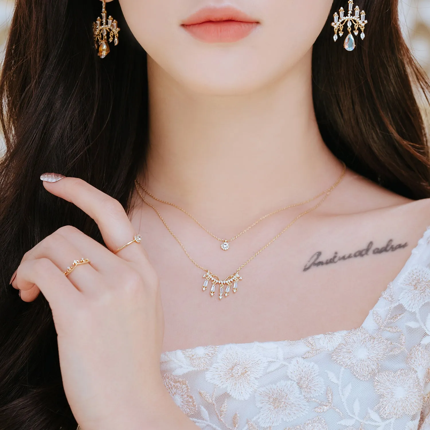ELLUA CHANDELIER Necklaces Set
