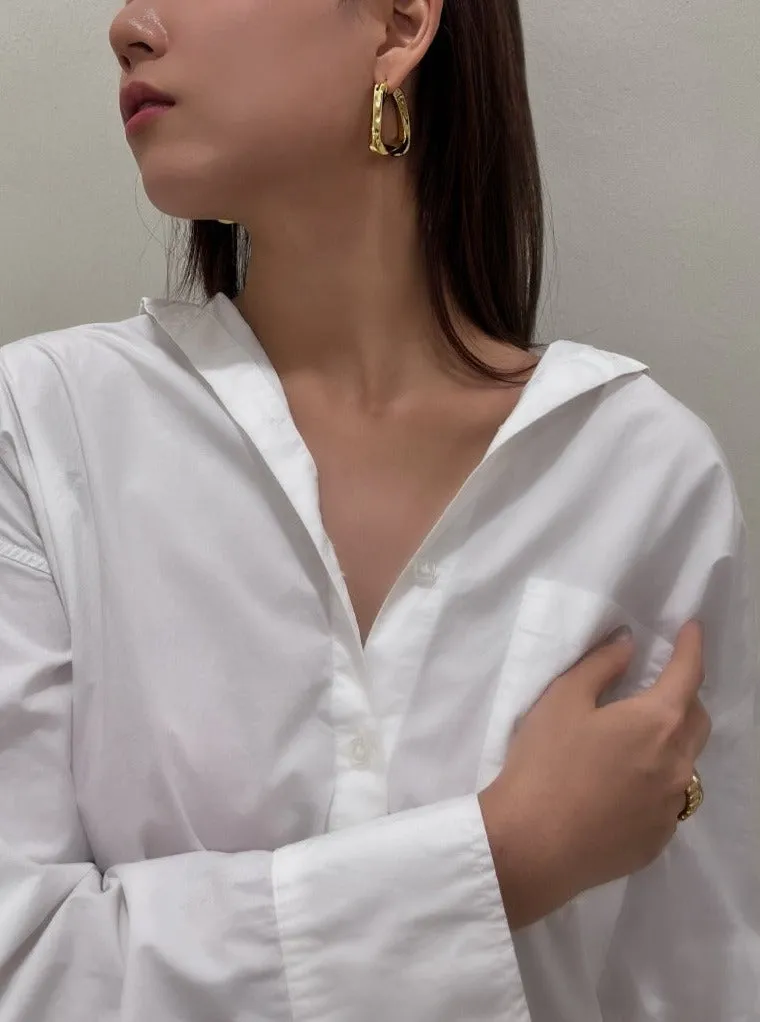 Elsa Triangle Hoop Earrings