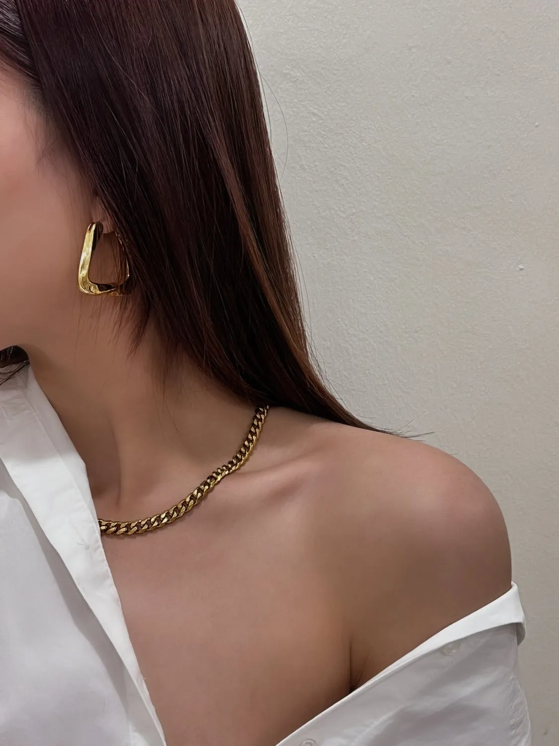Elsa Triangle Hoop Earrings