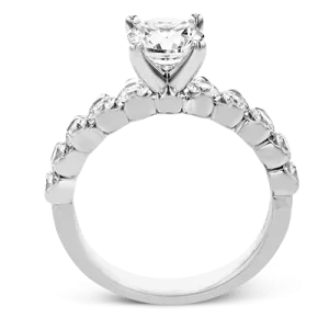 Engagement Ring in 18k Gold with Diamonds MR3109 WHITE 18K X WHITE