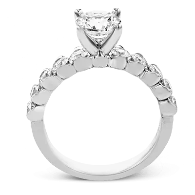 Engagement Ring in 18k Gold with Diamonds MR3109 WHITE 18K X WHITE
