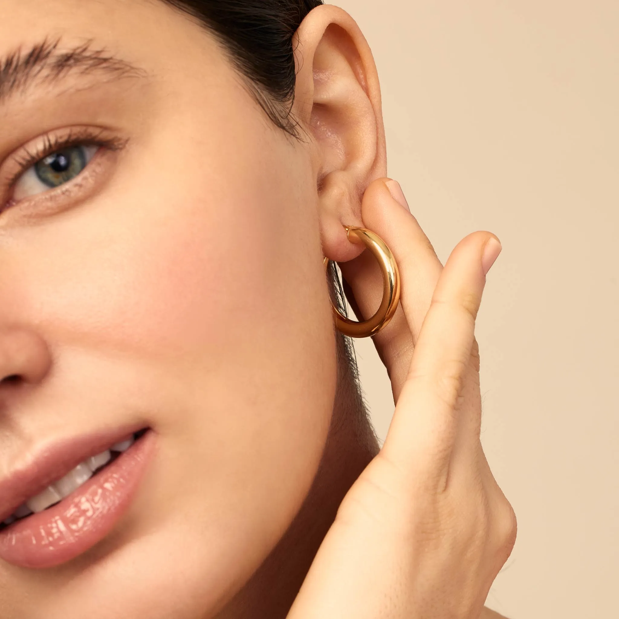 Everything Bold Large Hoops