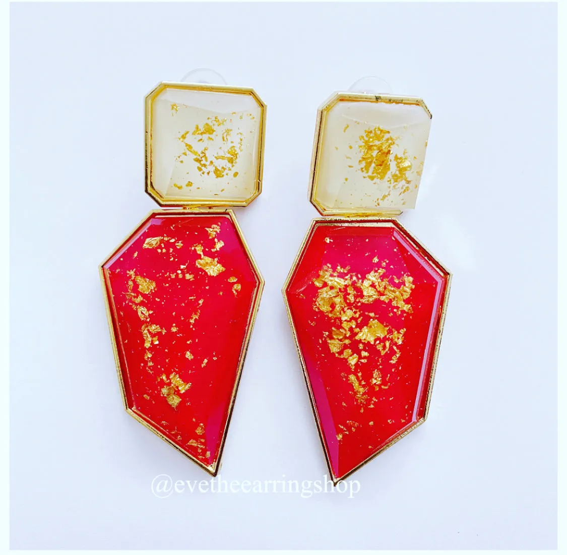 Fabulous & Fly Irregular Shaped Bold Statement Studs (Assorted Colours)