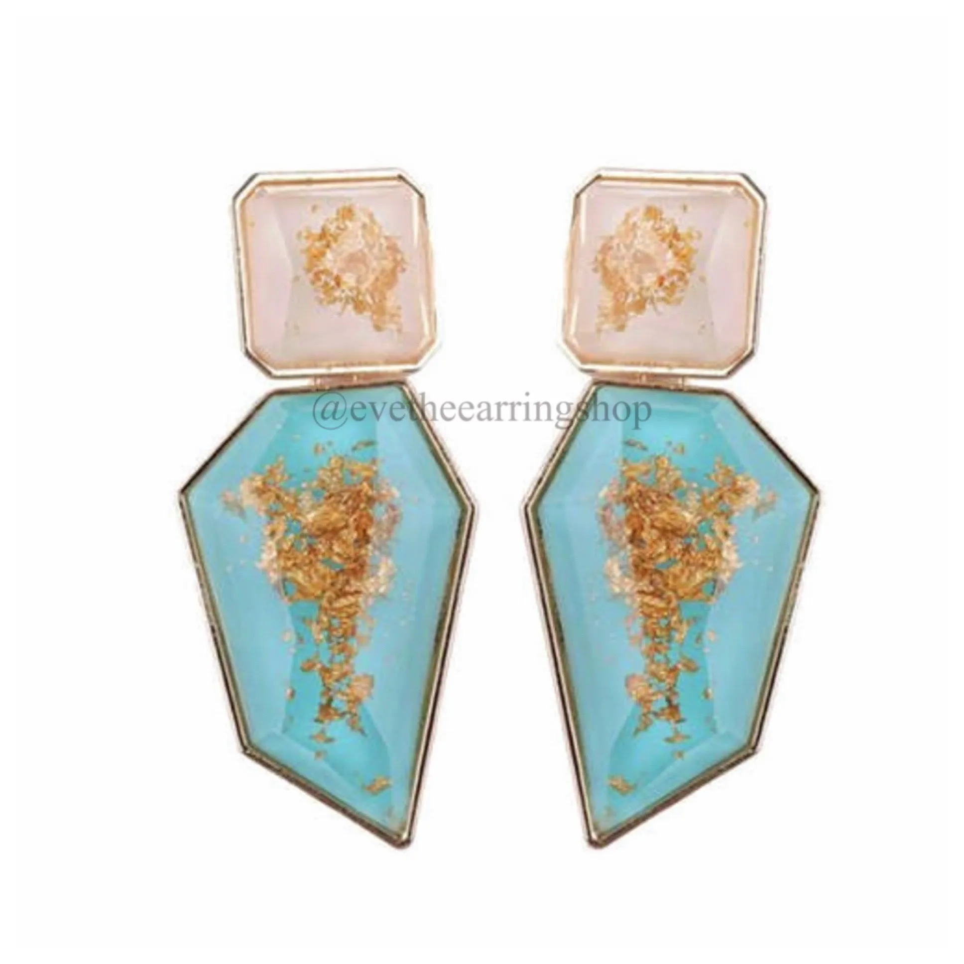 Fabulous & Fly Irregular Shaped Bold Statement Studs (Assorted Colours)