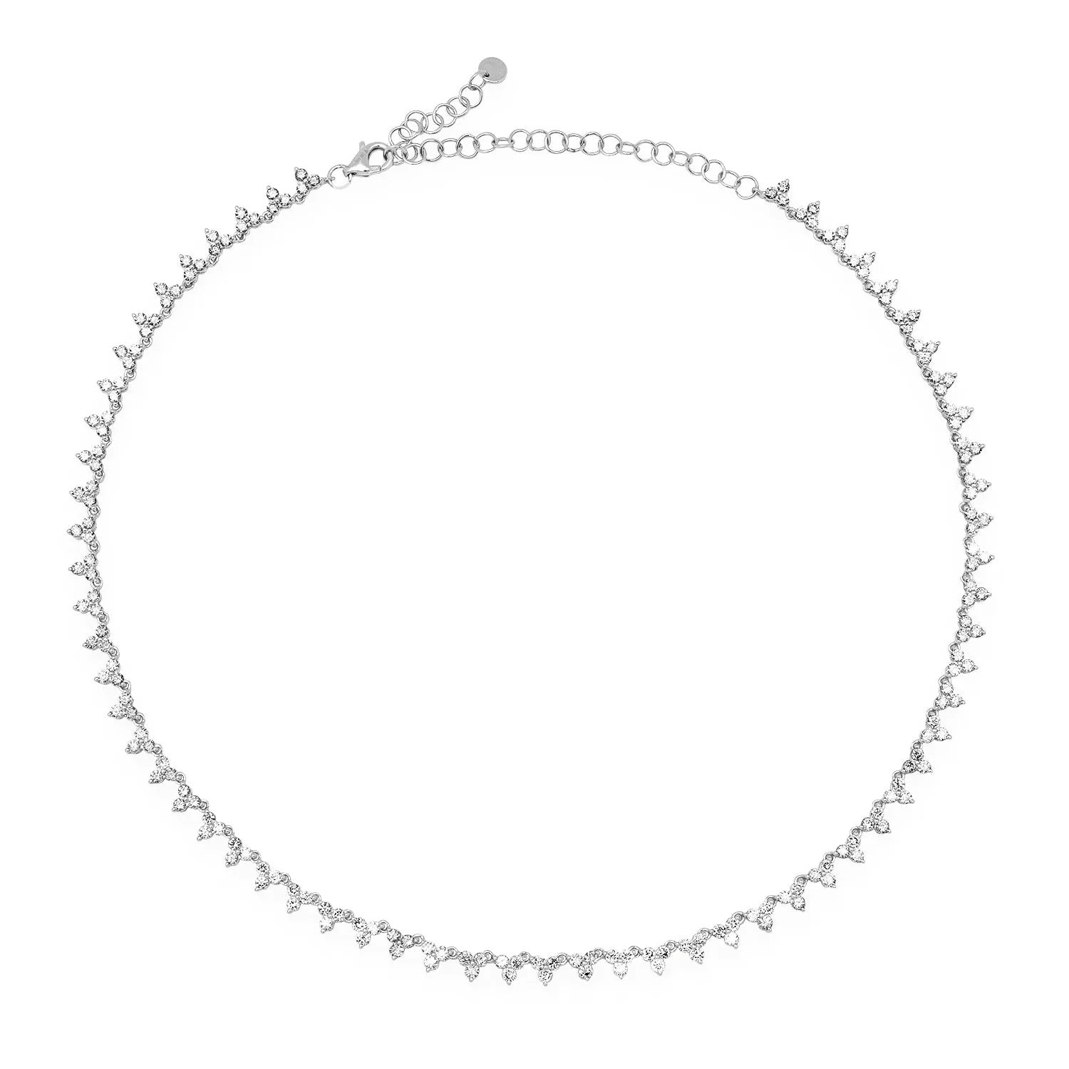 Fairytale Diamond Trio Tennis Necklace