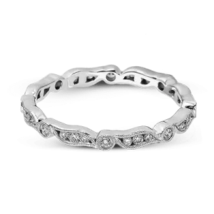 Fashion Ring In 18k Gold With Diamonds MR2290 WHITE 18K X