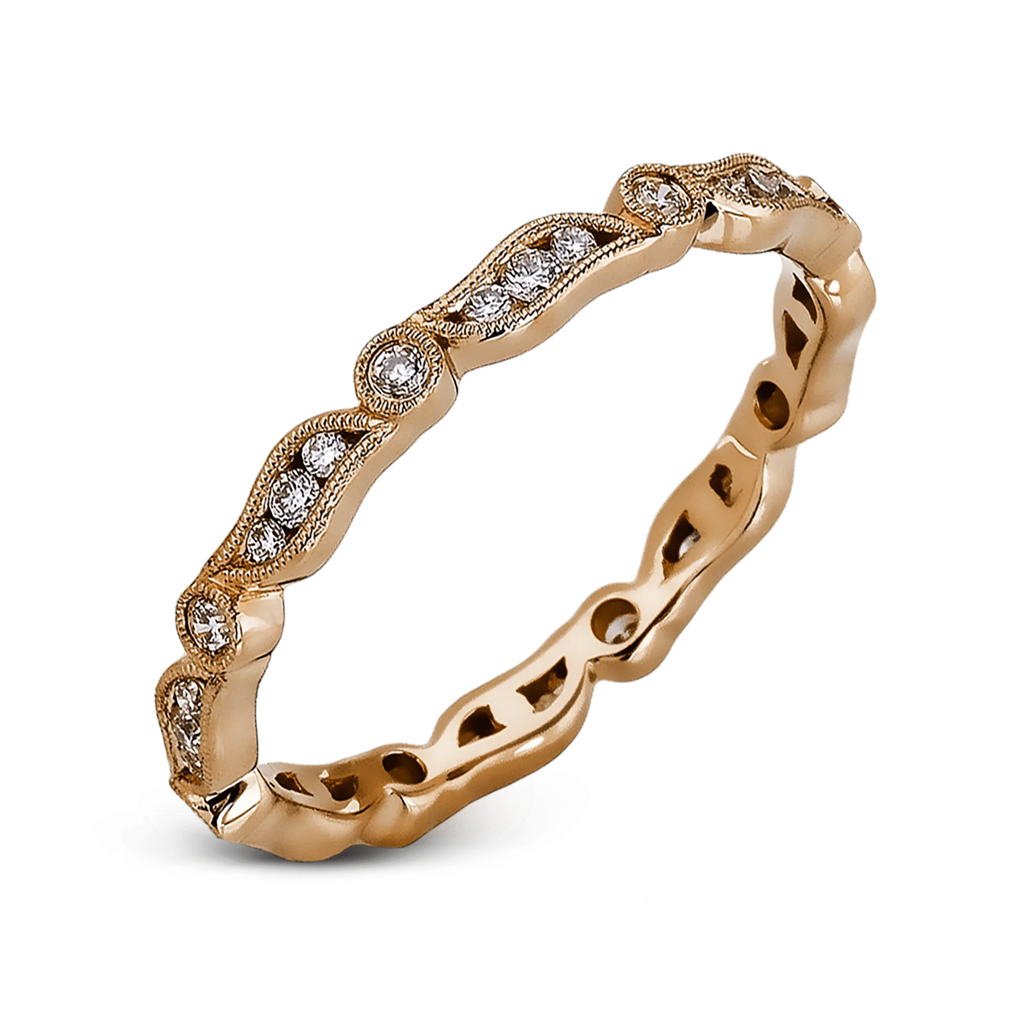 Fashion Ring In 18k Gold With Diamonds MR2290 WHITE 18K X