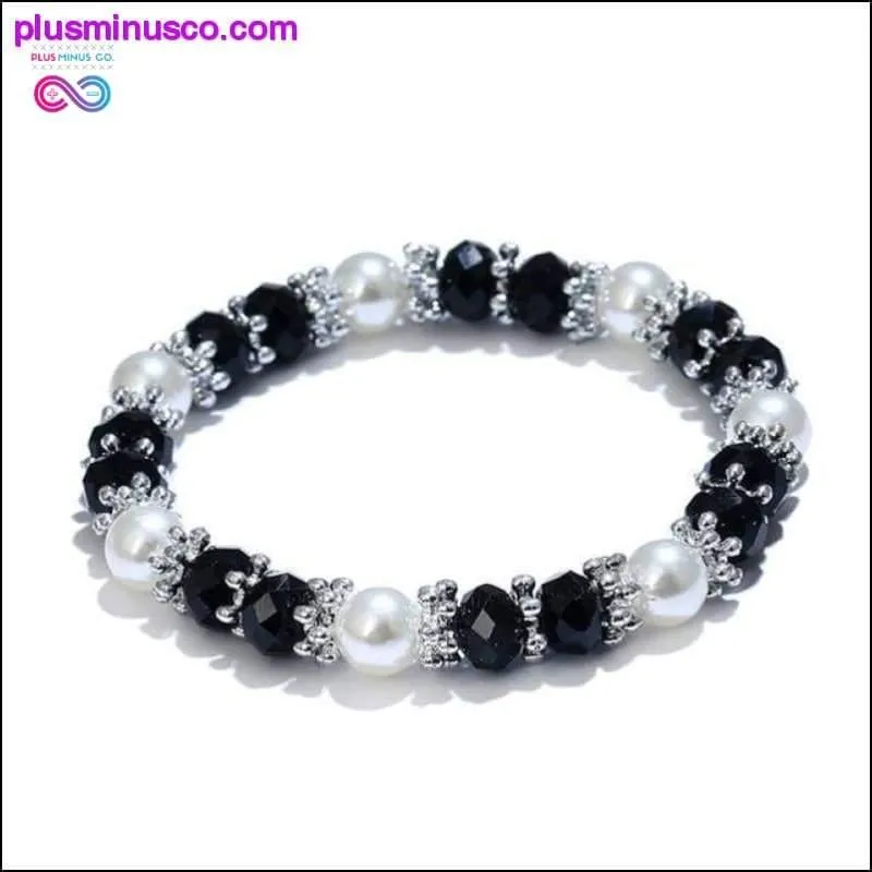 Fashion Shiny mulher Jewelry Colorful Rhinestone Faux Pearl