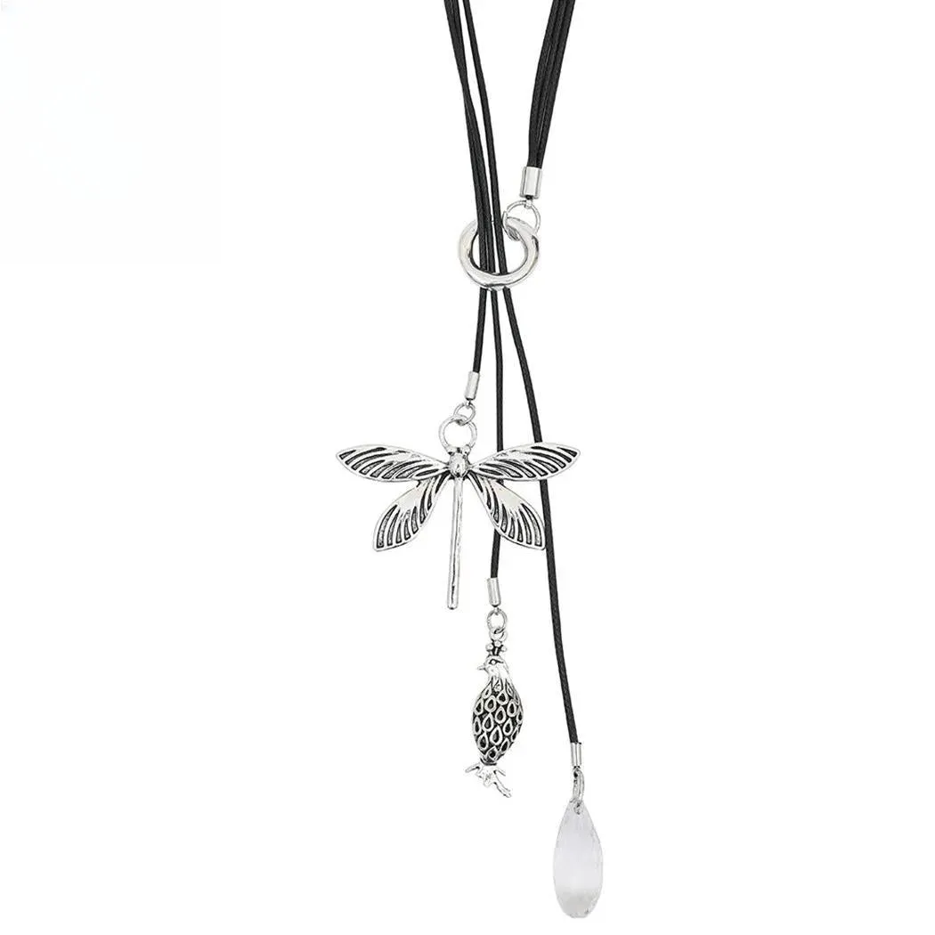 Fashion Silver Color Dragonfly Suspension Pendants Accessories for Women