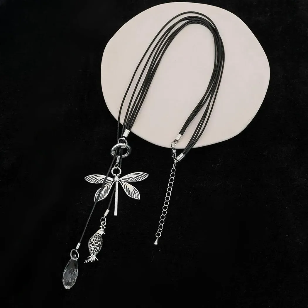 Fashion Silver Color Dragonfly Suspension Pendants Accessories for Women