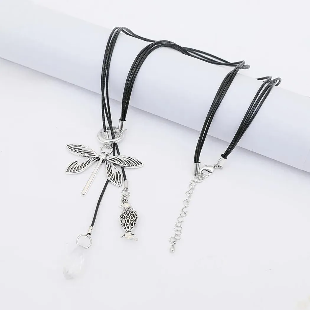 Fashion Silver Color Dragonfly Suspension Pendants Accessories for Women