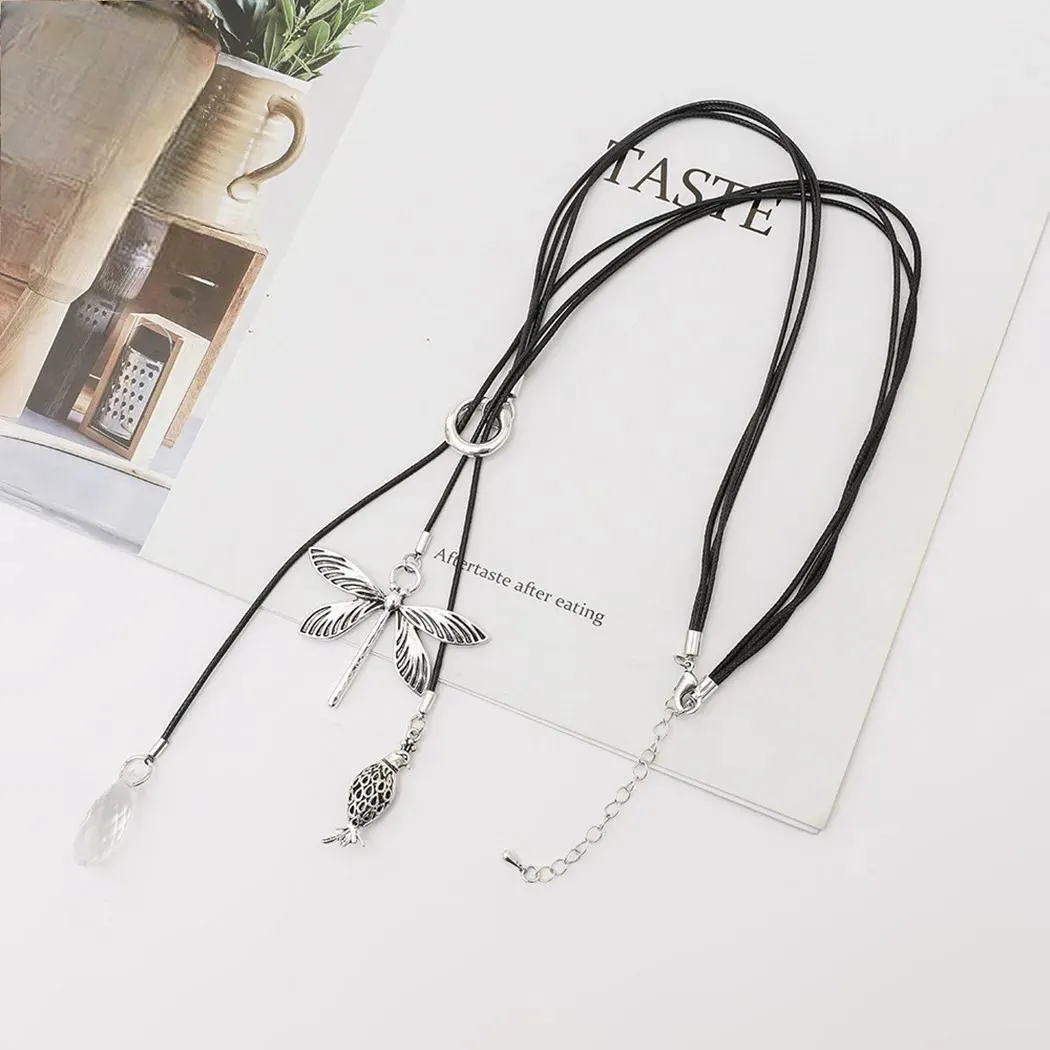 Fashion Silver Color Dragonfly Suspension Pendants Accessories for Women