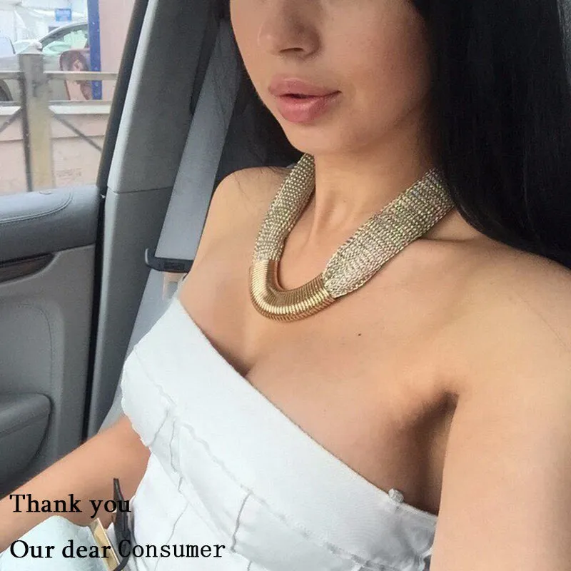 Fashion Women Charm Choker Necklace Chunky