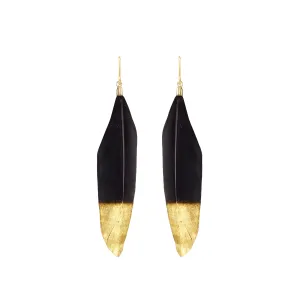 Feather Drop Earrings