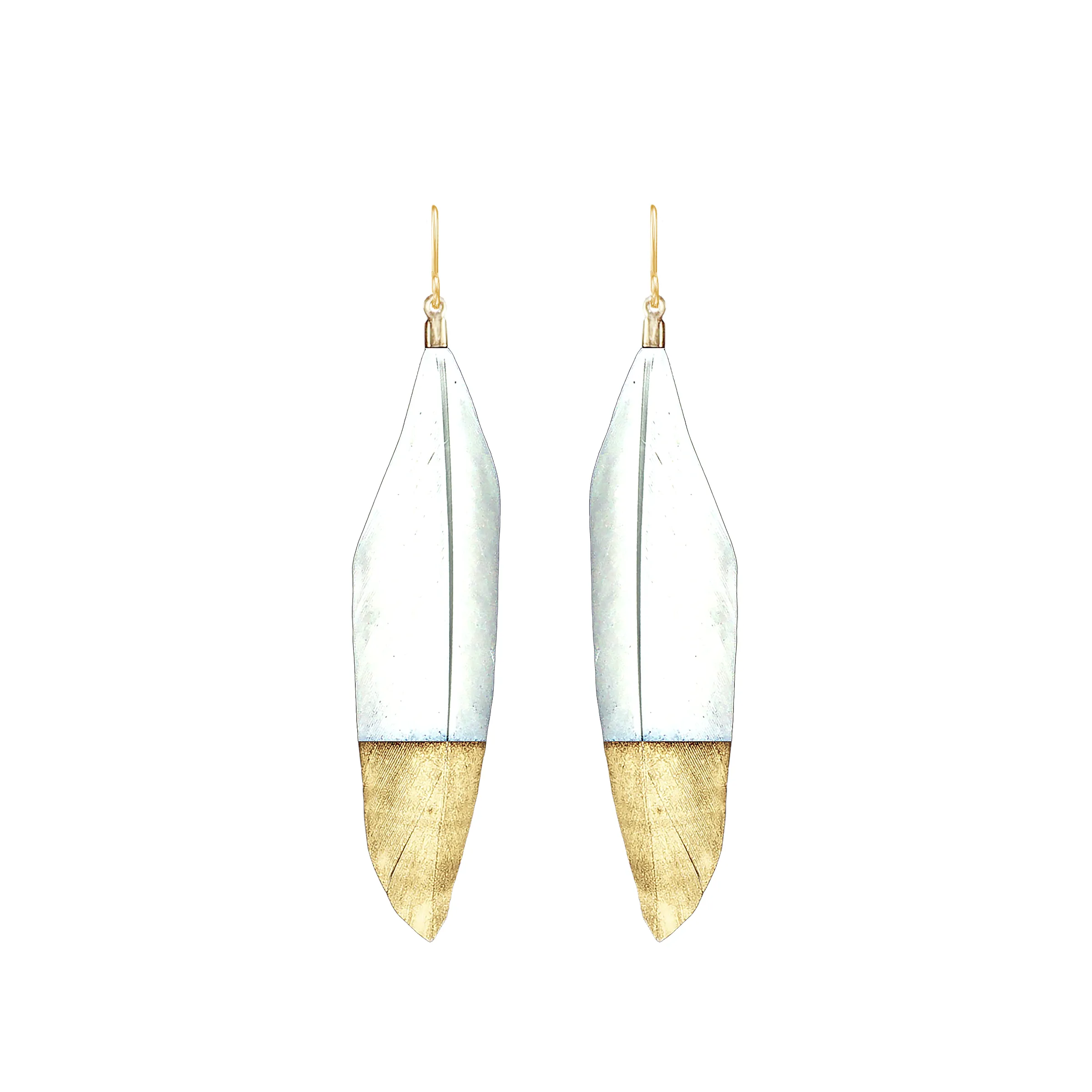 Feather Drop Earrings