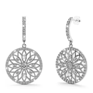 Flower of Life Intricate Dangle Earrings