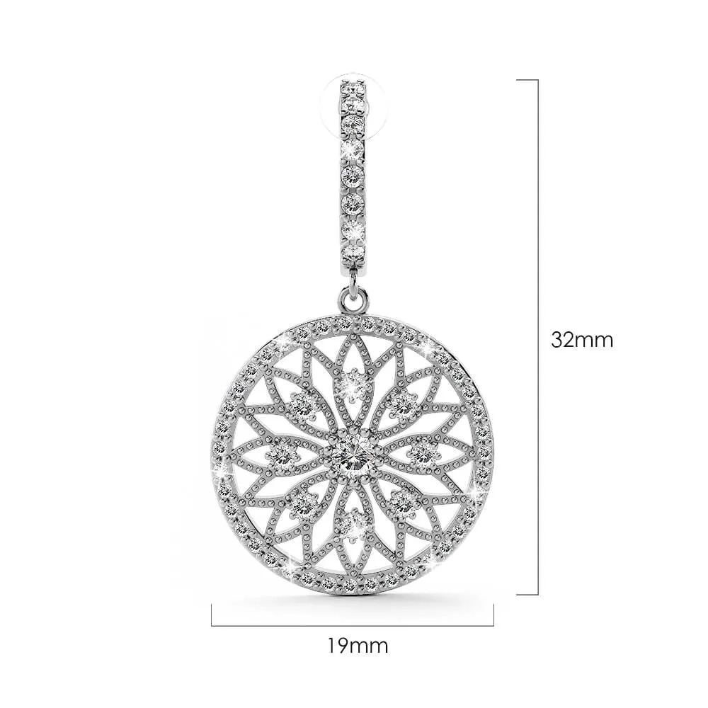 Flower of Life Intricate Dangle Earrings