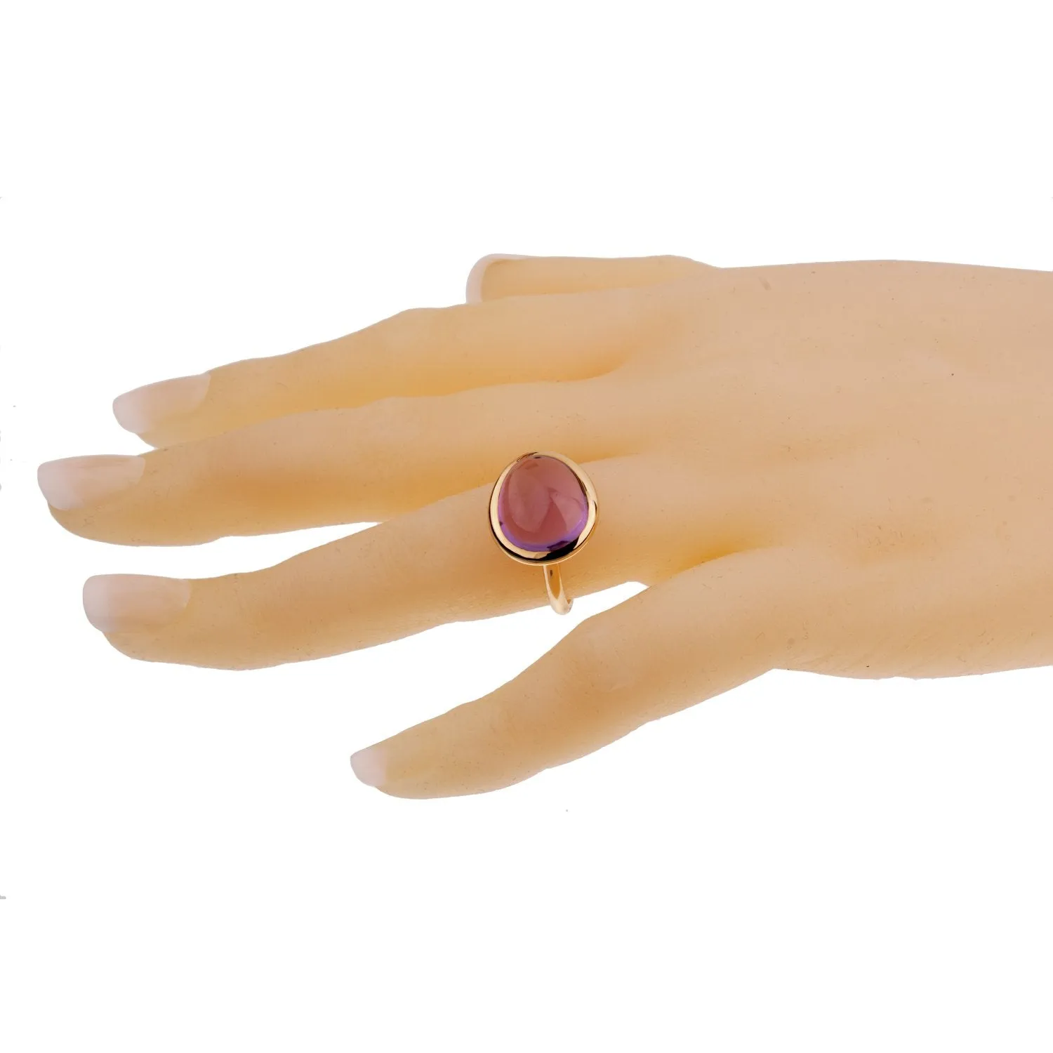Fred of Paris 7ct Amethyst Rose Gold Cocktail Ring Size 7 1/2